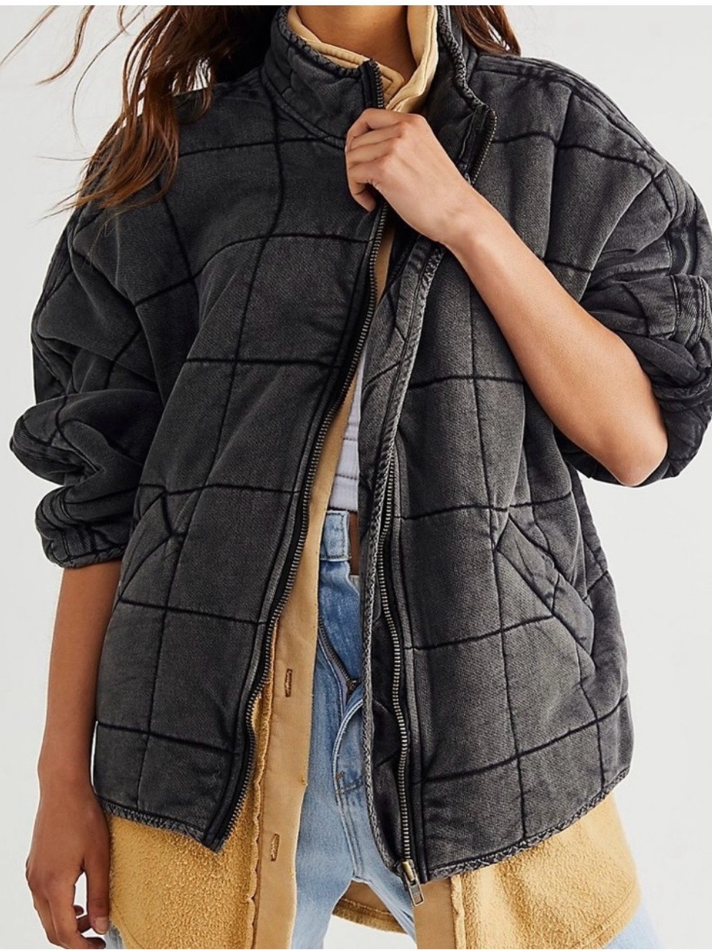 Free People Dolman Quilted Jacket M